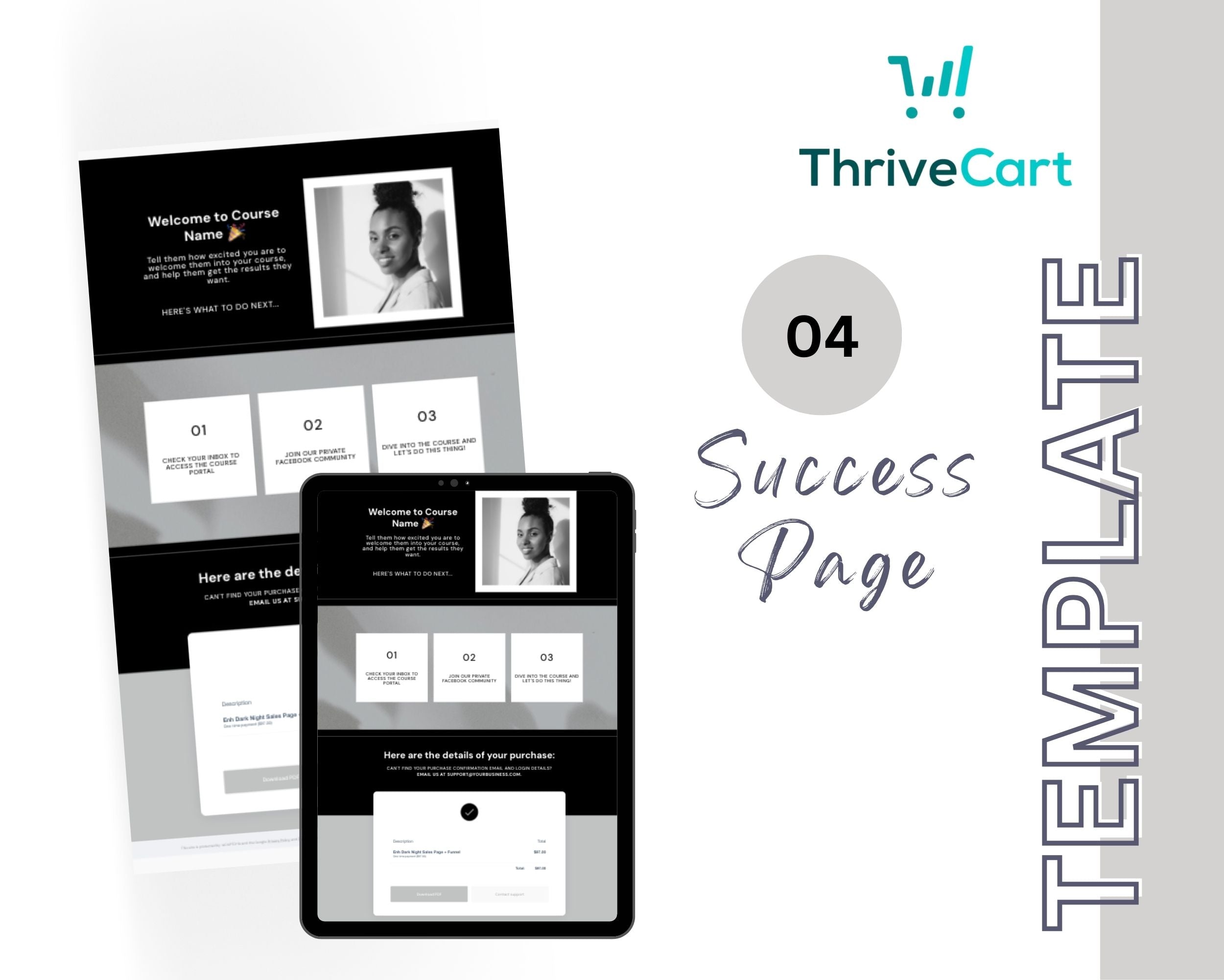 Dark Night Enhanced ThriveCart 4-Page Sales Funnel