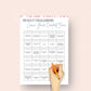 30-Day Leave Your Comfort Zone Challenge | Editable Canva Template A4 Size