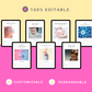 BUNDLE of 7 Female Planners in Canva | Customizable | Editable Canva Templates | Commercial Use | Pregnancy Planners