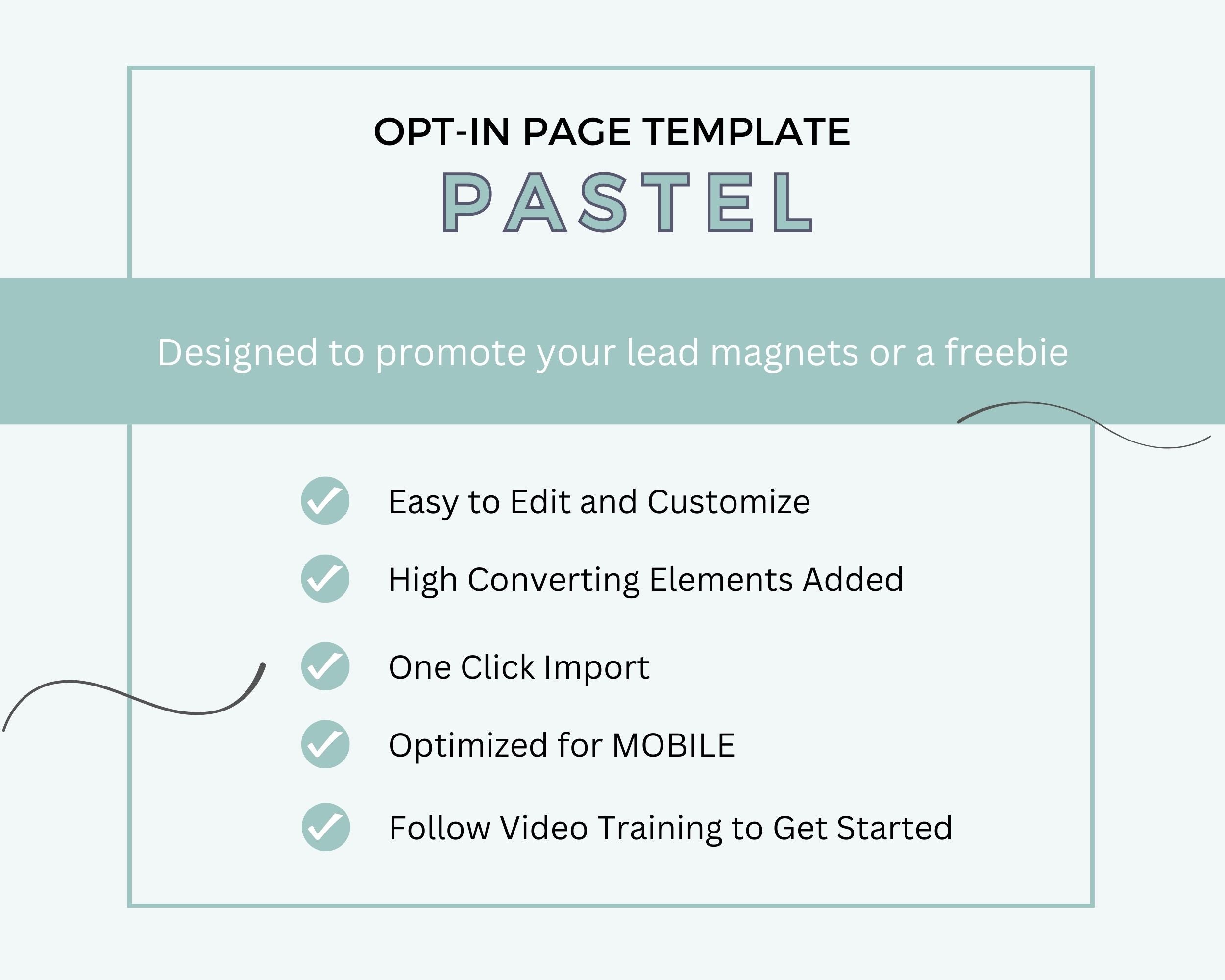 Pastel ThriveCart Opt-In Page Template