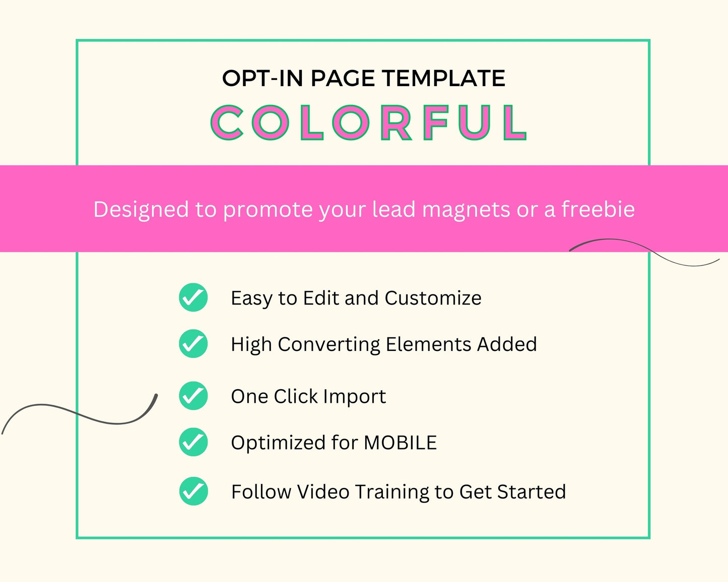 Colorful ThriveCart Opt-In Page Template