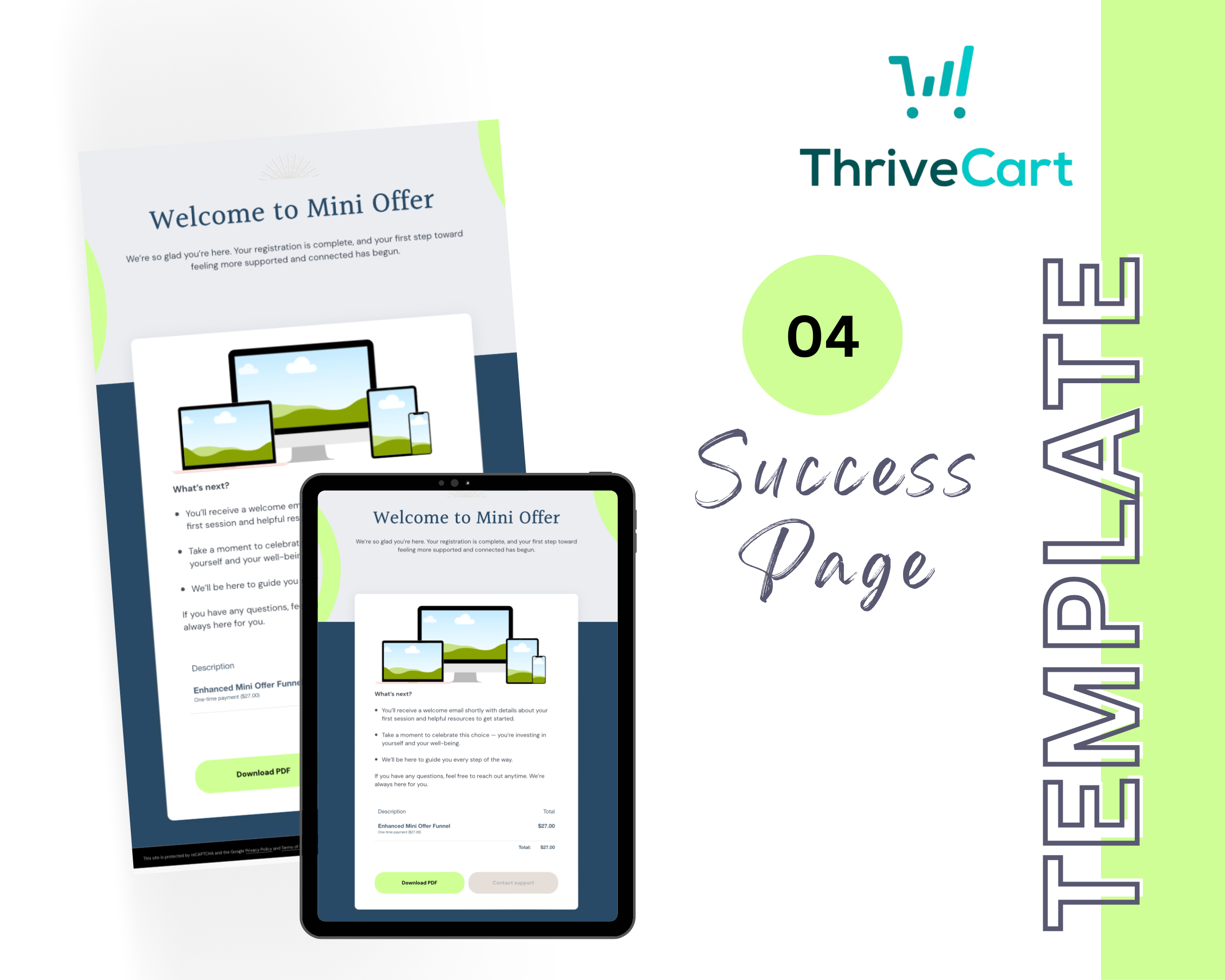 Mini Offer Funnel Template in ThriveCart