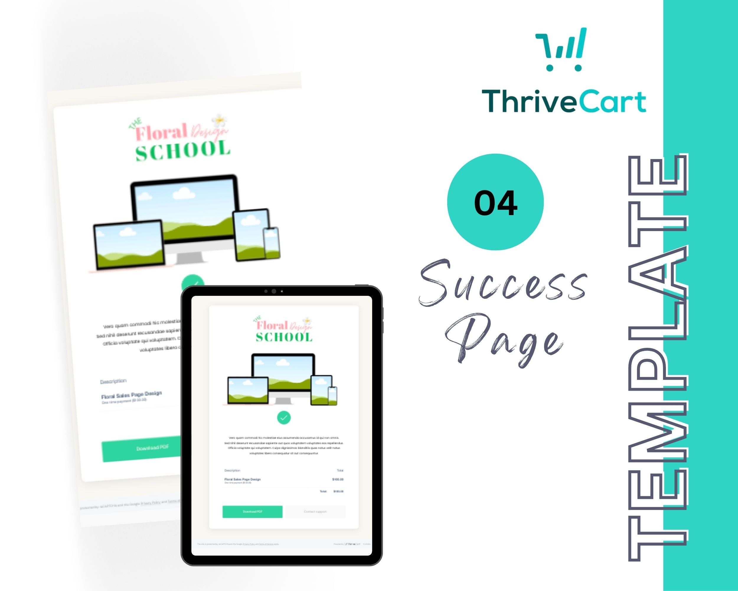 Floral Sales Funnel Template in ThriveCart