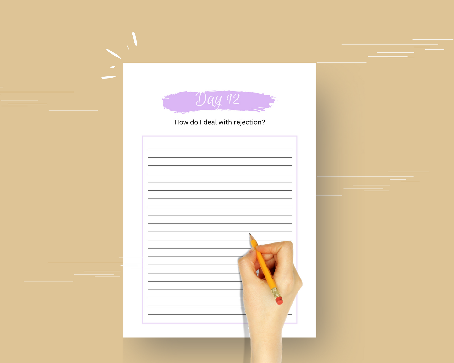 30-Day Self Awareness Challenge | Editable Canva Template A4 Size