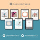 BUNDLE of 7 Wellness Planners in Canva | Customizable | Editable | Commercial Use | Health and Wellness Templates