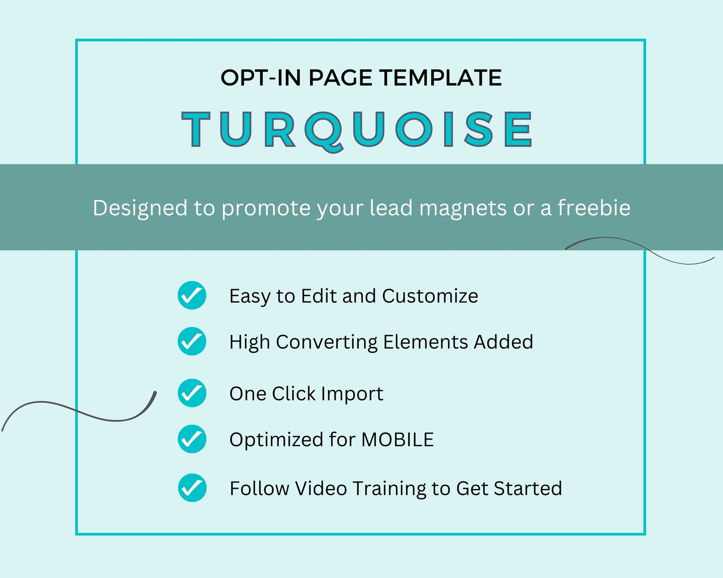 Turquoise ThriveCart Opt-In Page Template
