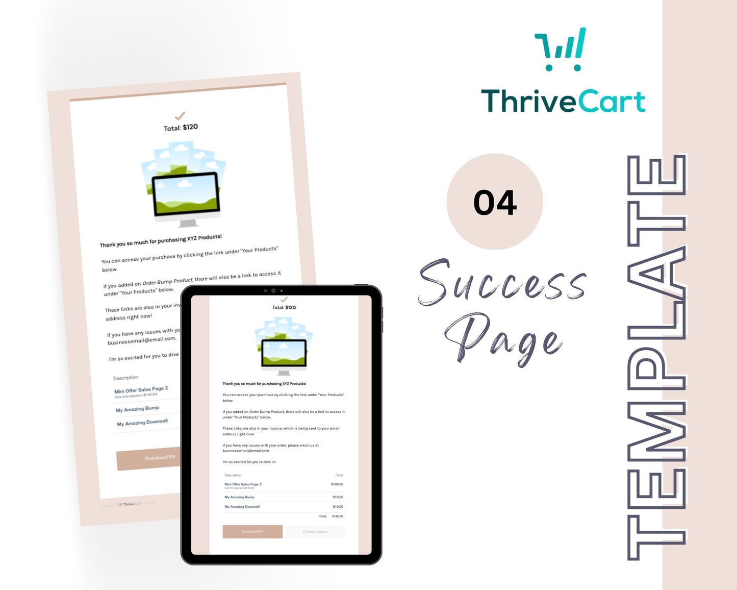 Coaching ThriveCart 4-Page Sales Funnel Template