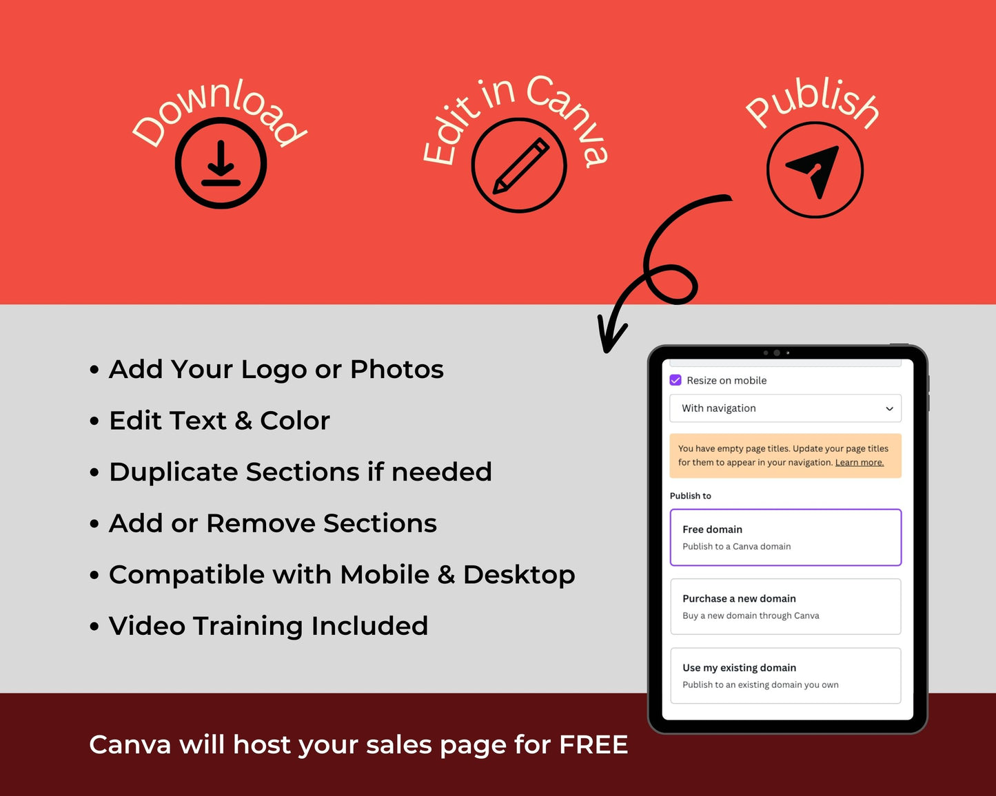 Black Friday Sales Page Template