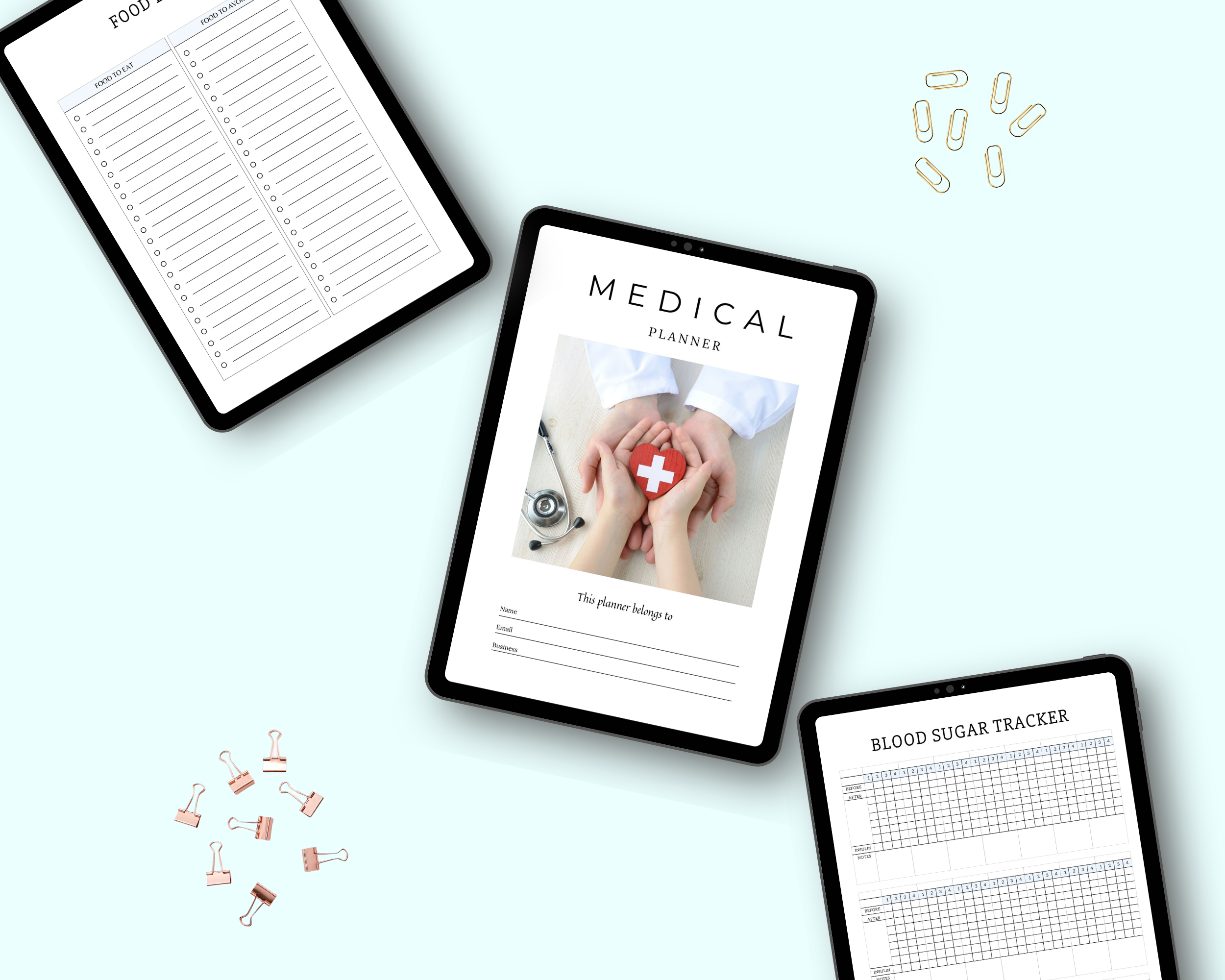 Editable Medical Planner in Canva | Commercial Use