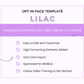 Lilac ThriveCart Opt-In Page Template