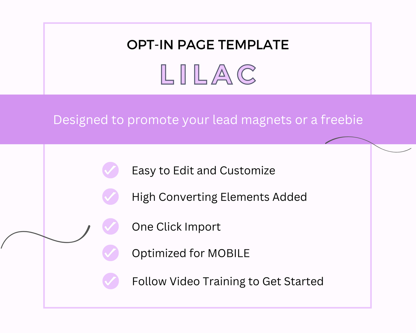 Lilac ThriveCart Opt-In Page Template