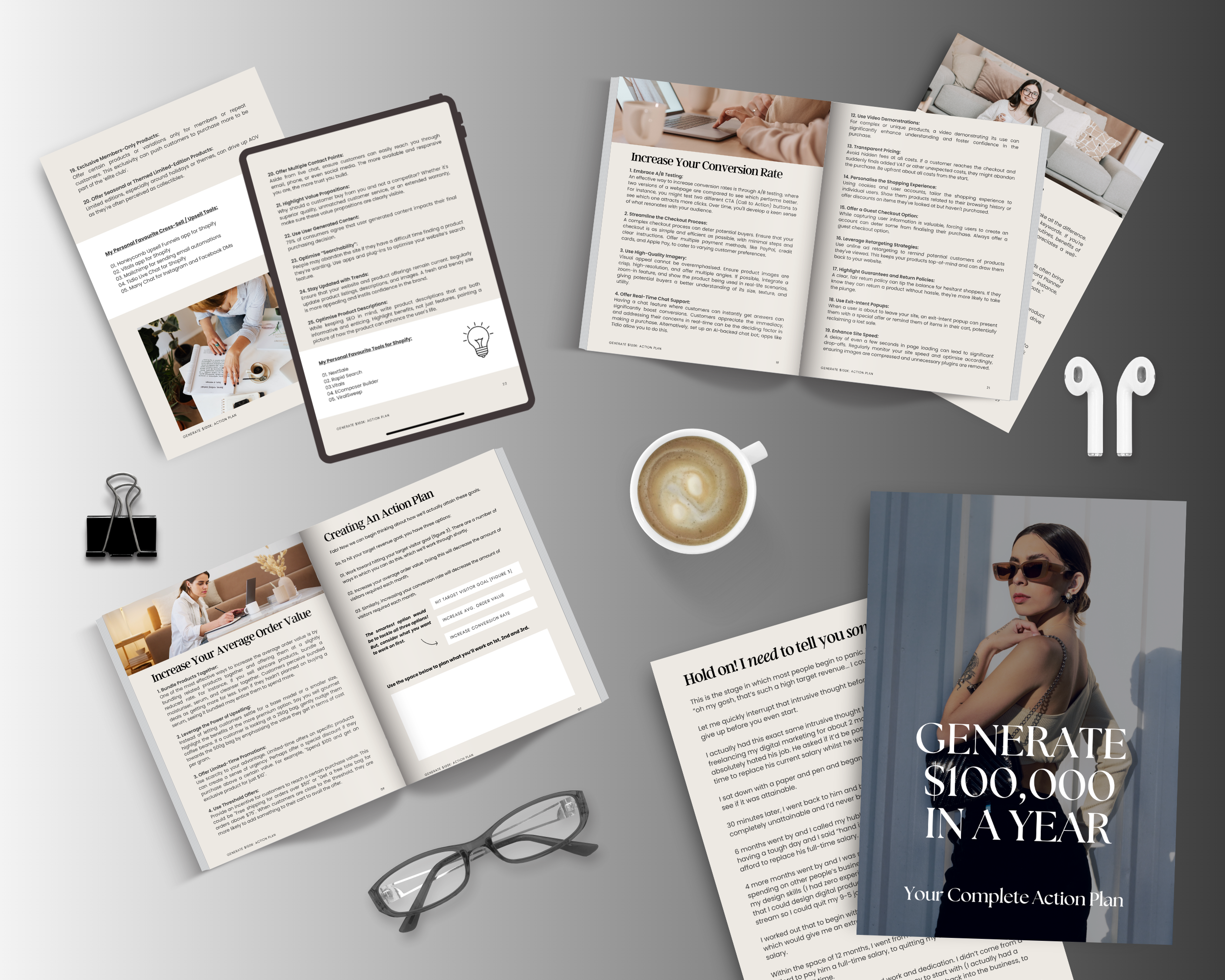 Generate $100k IN A YEAR Playbook with PLR, MRR