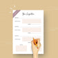 30 Day Side Hustle Challenge | Work From Home Journal | Solopreneur Planner | Editable Canva Template A4 Size