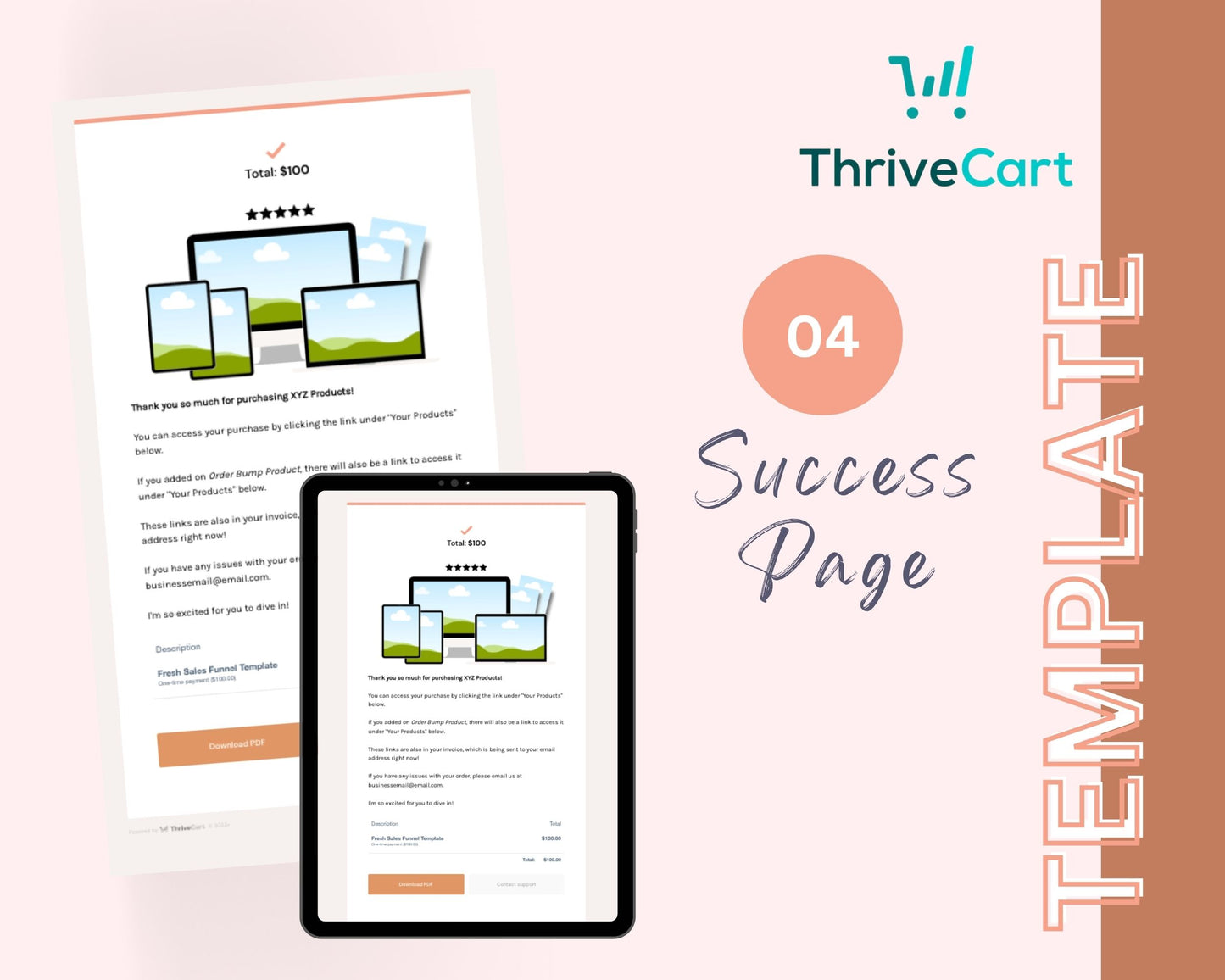 Fresh ThriveCart 4-Page Sales Funnel Template