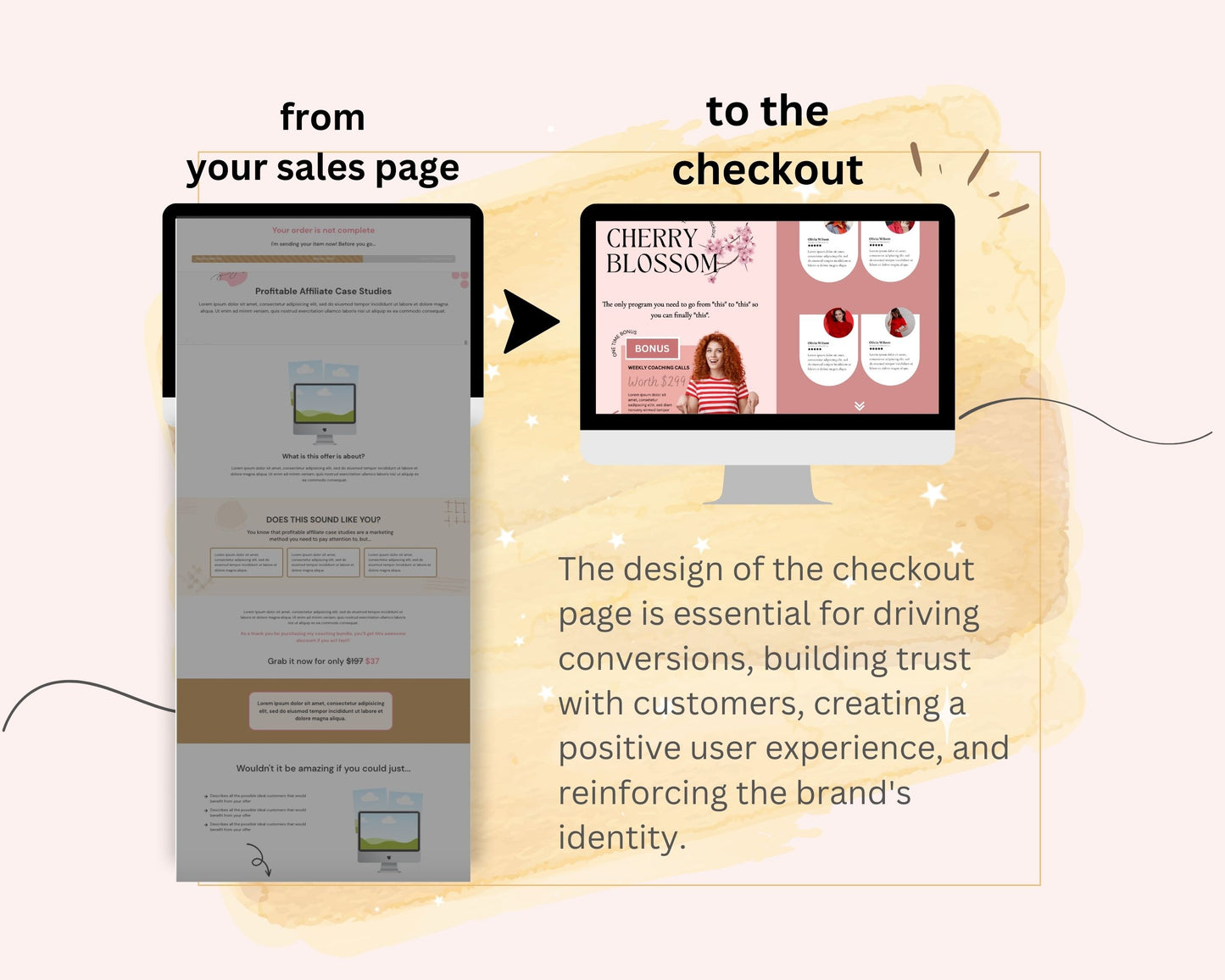 Cherry Blossom ThriveCart Checkout Template