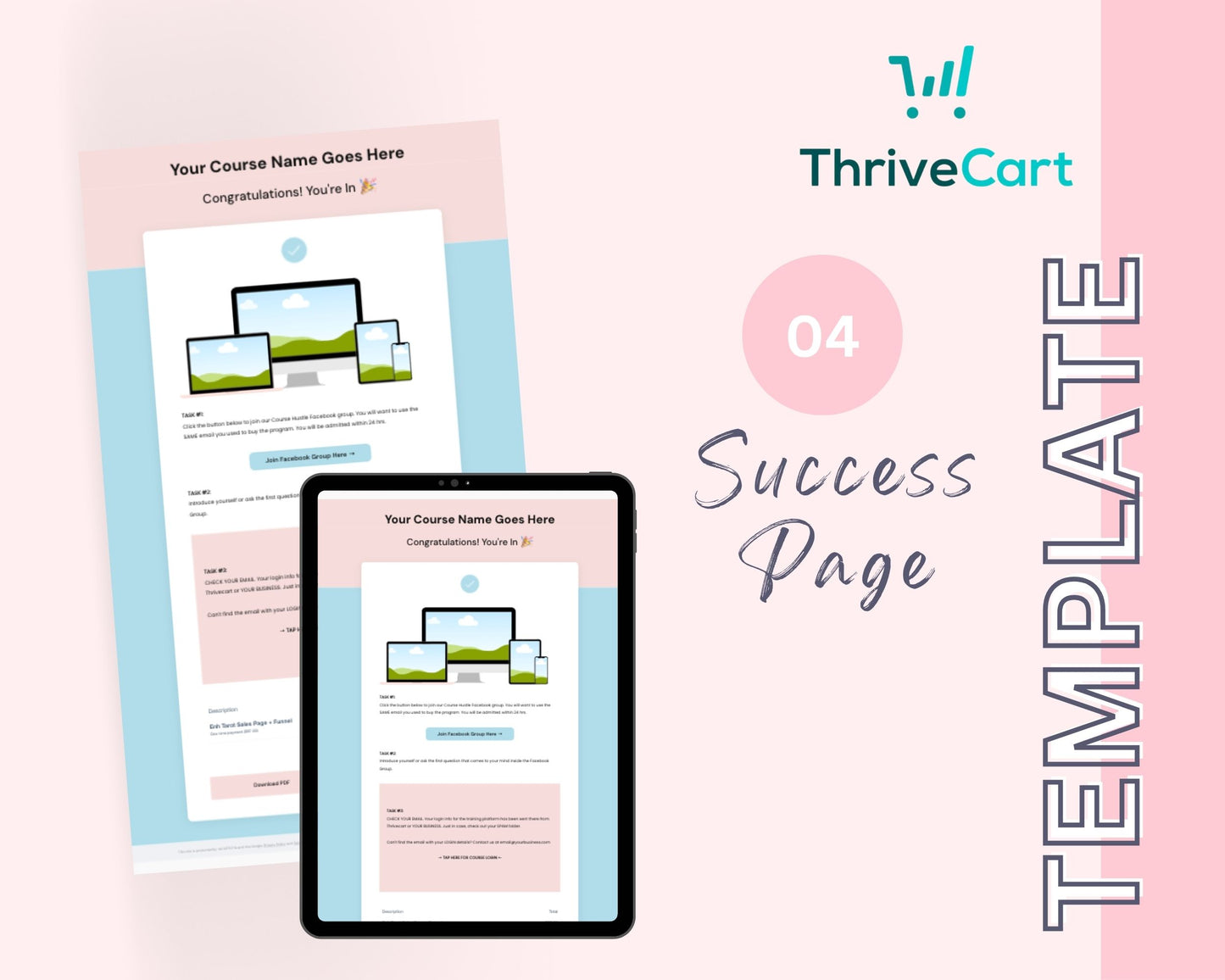 Tarot Enhanced ThriveCart 4-Page Sales Funnel Template