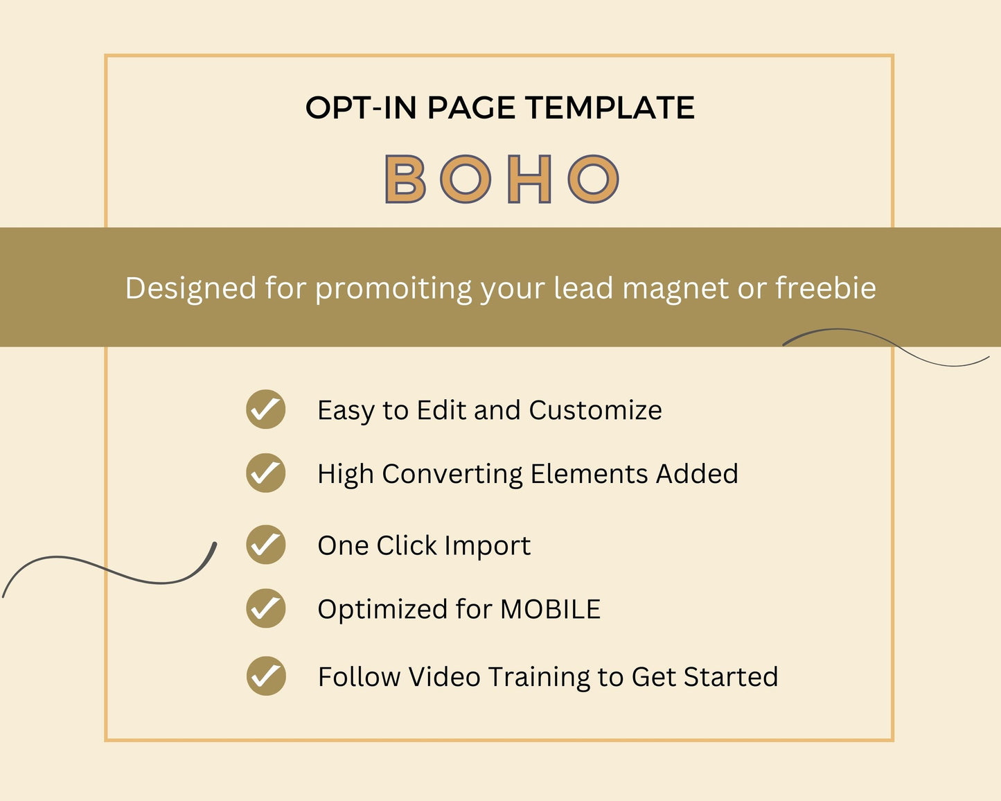 Boho ThriveCart Opt In Page Template