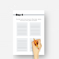 30-Day Mindfulness Challenge | Editable Canva Template A4 Size