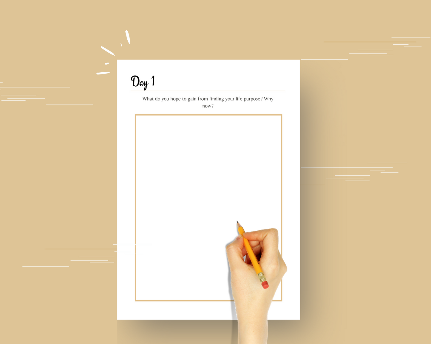 30-Day Life Purpose Challenge | Editable Canva Template A4 Size