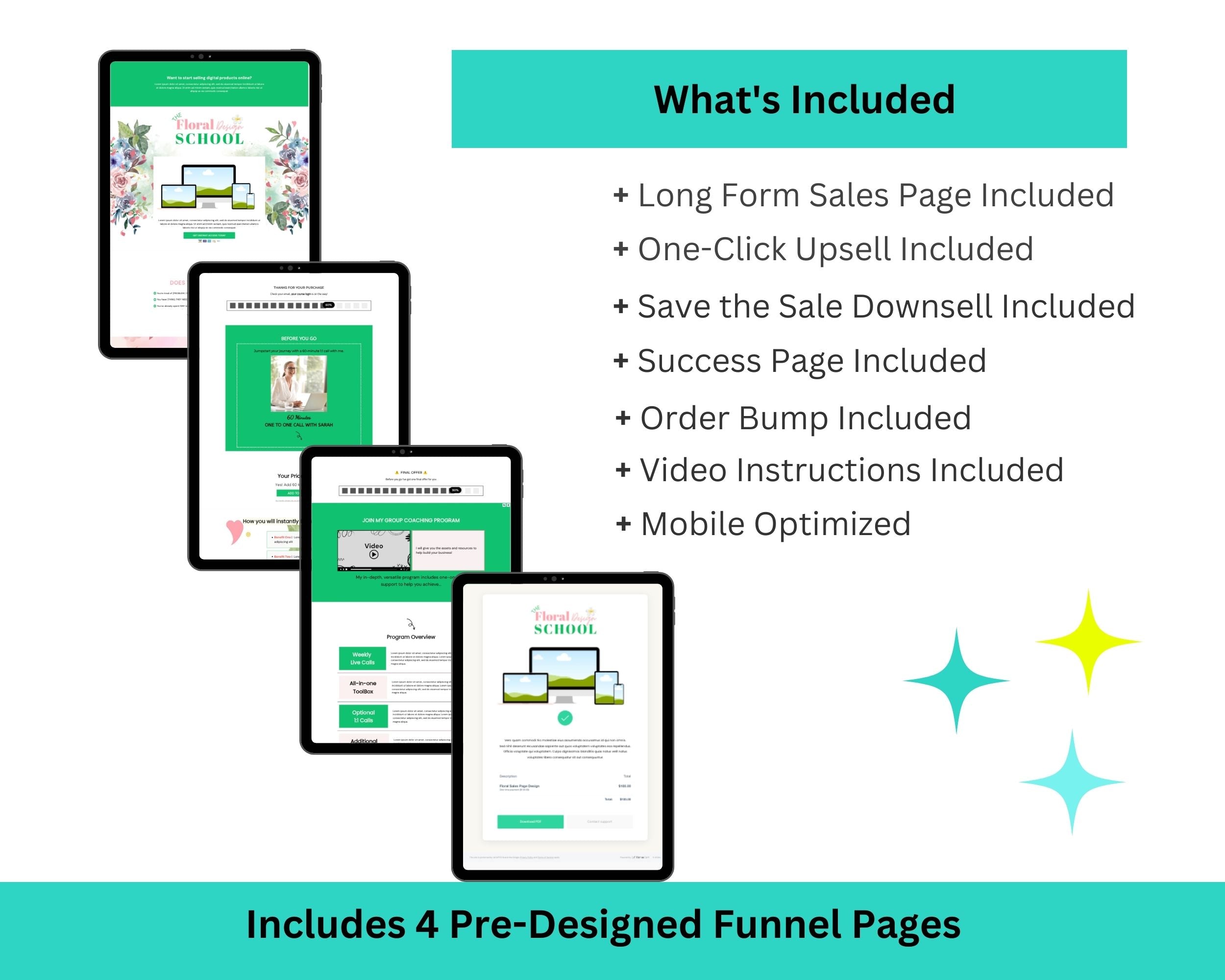 Floral Sales Funnel Template in ThriveCart