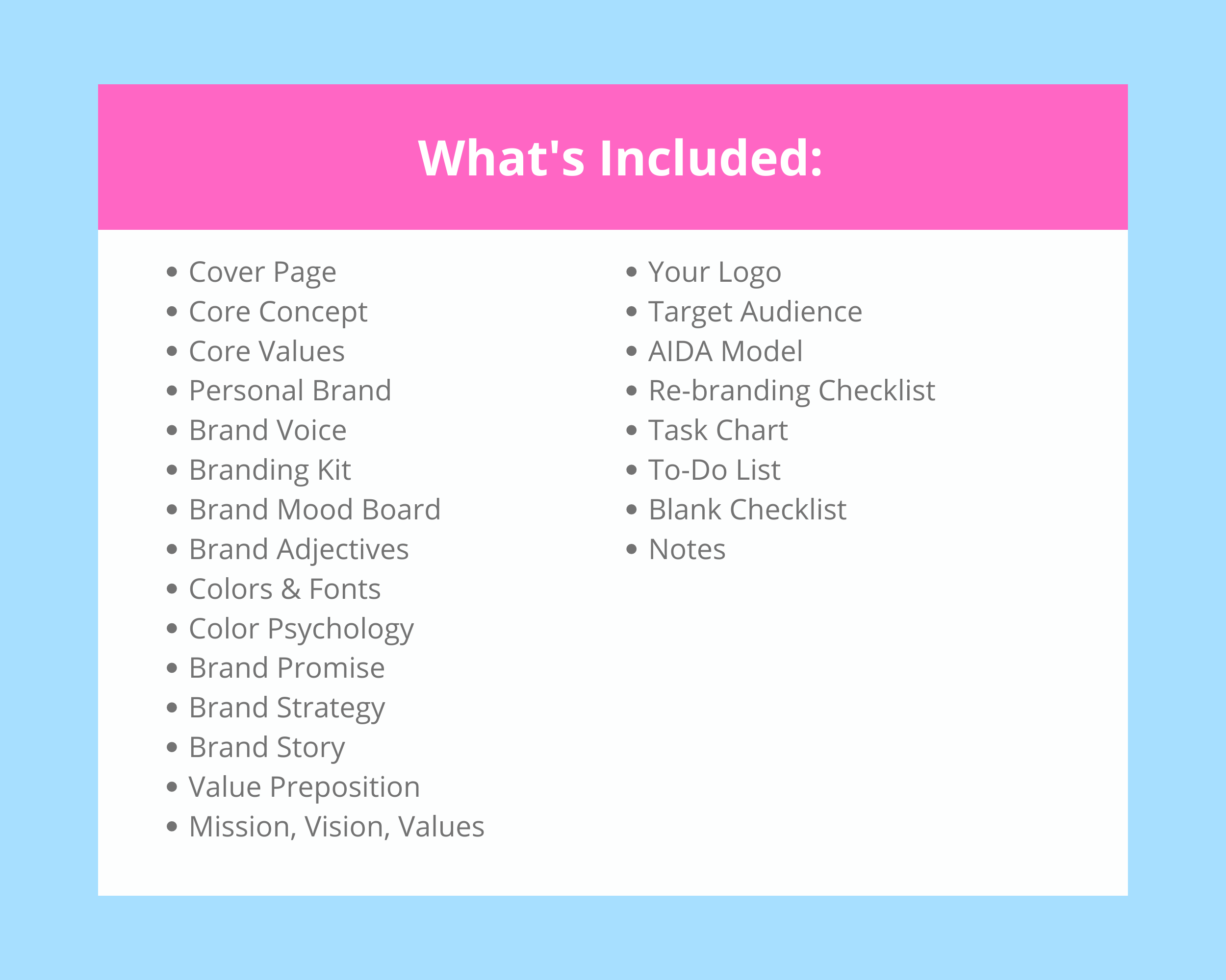 Editable Brand Planner Templates in Canva | Commercial Use