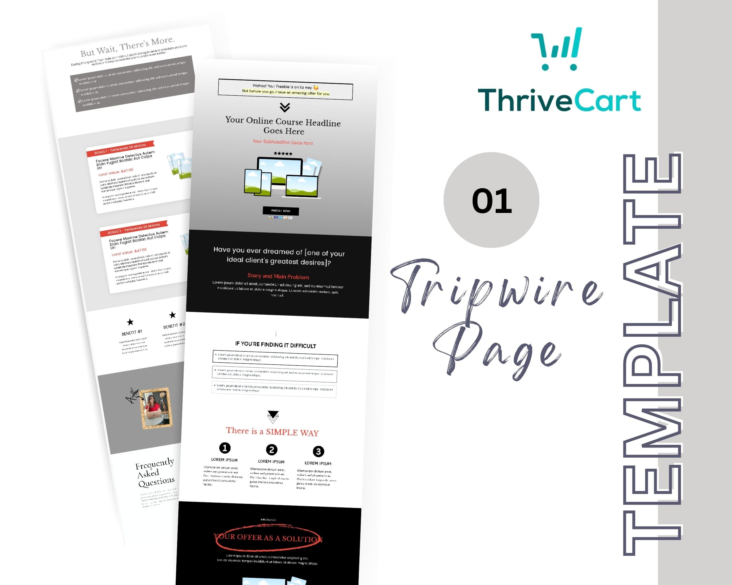 Mystery Enhanced Tripwire Funnel Template in ThriveCart