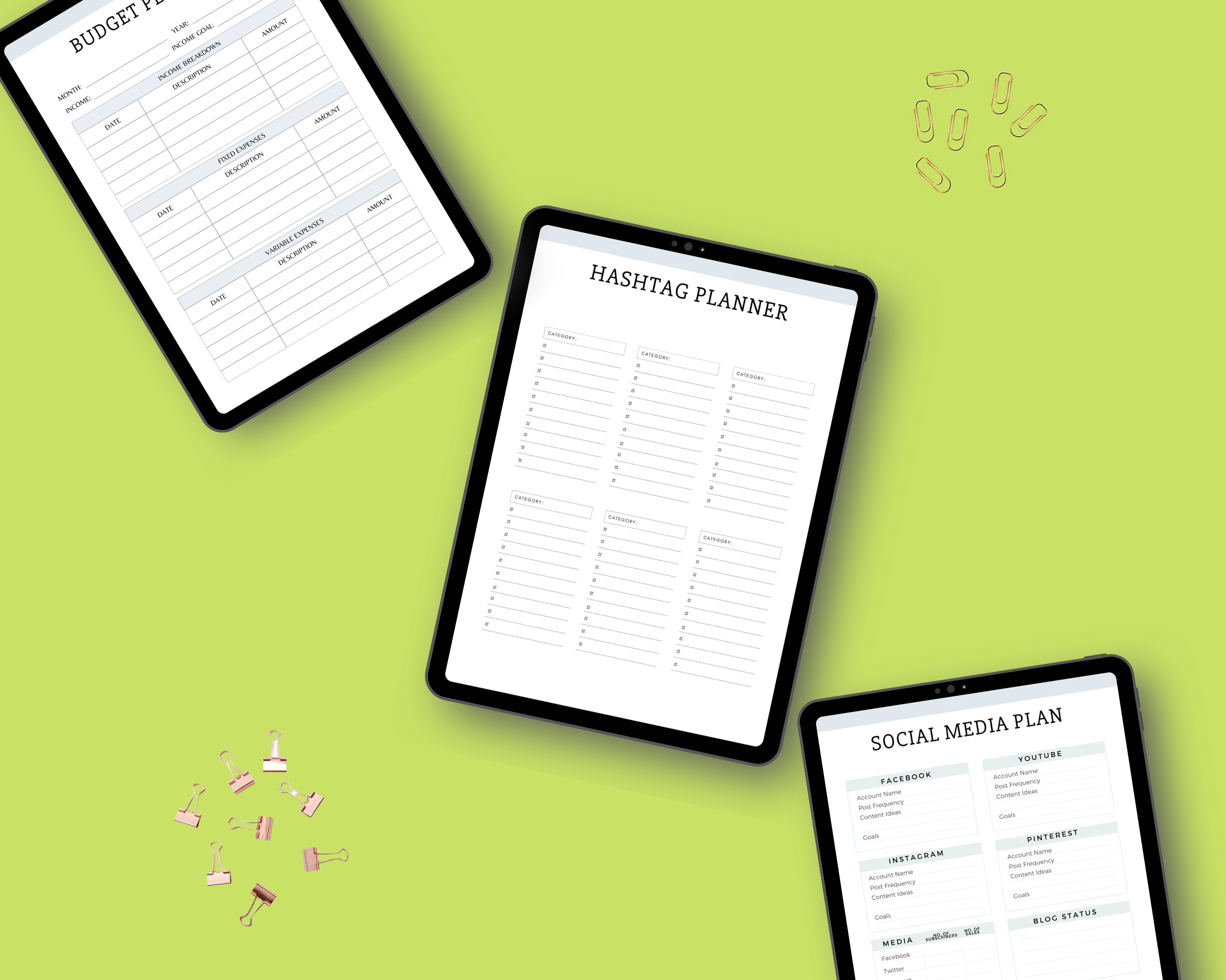 Editable Small Business Planner Templates in Canva