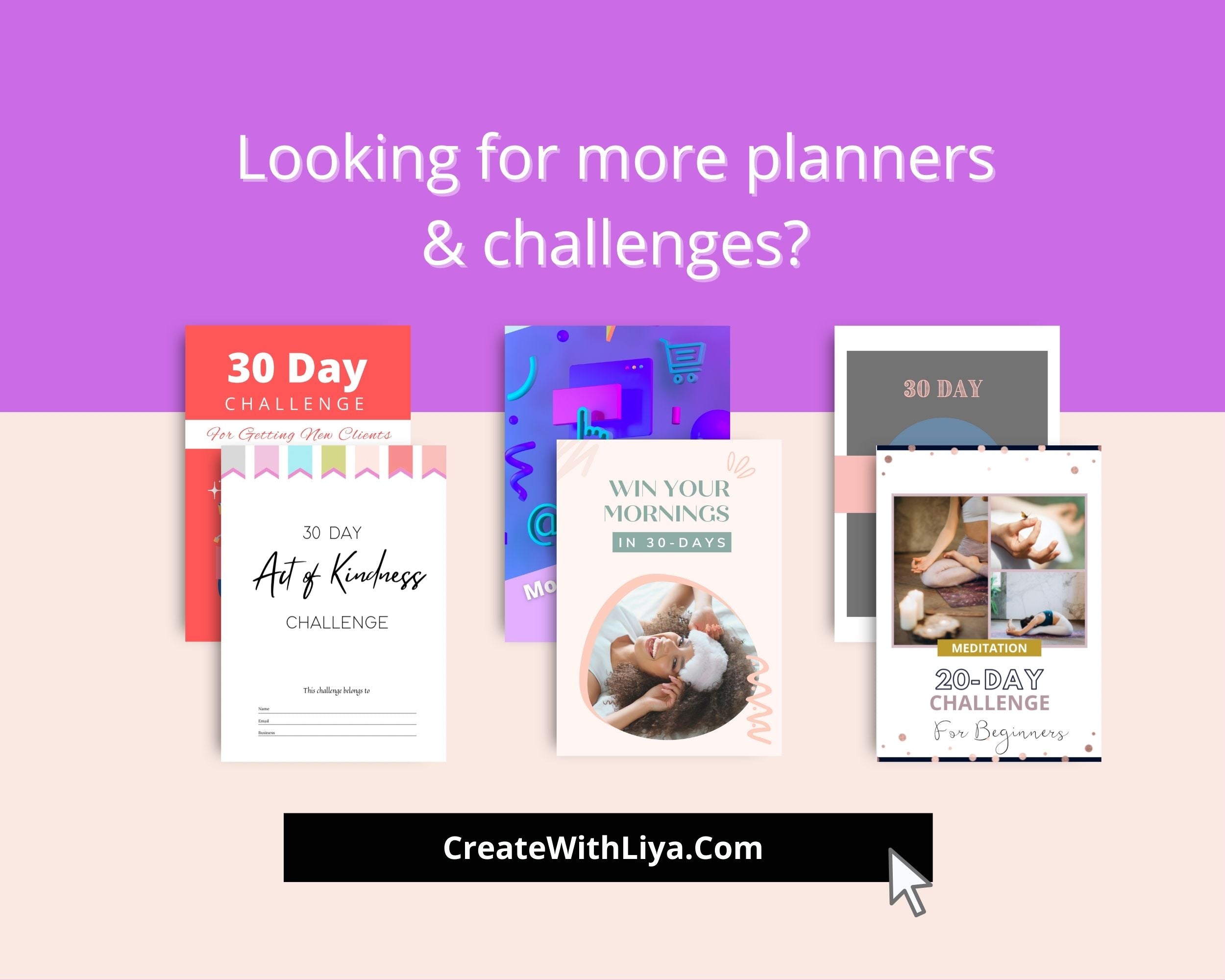 Monthly Marketing Activities Challenge | Editable Canva Template A4 Size