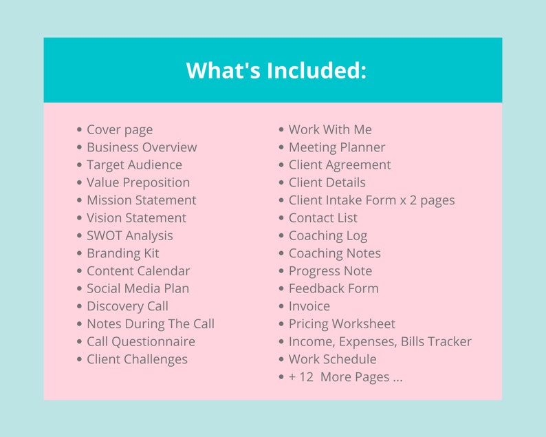 Editable Coaching Planner Templates in Canva | Coaching Tools