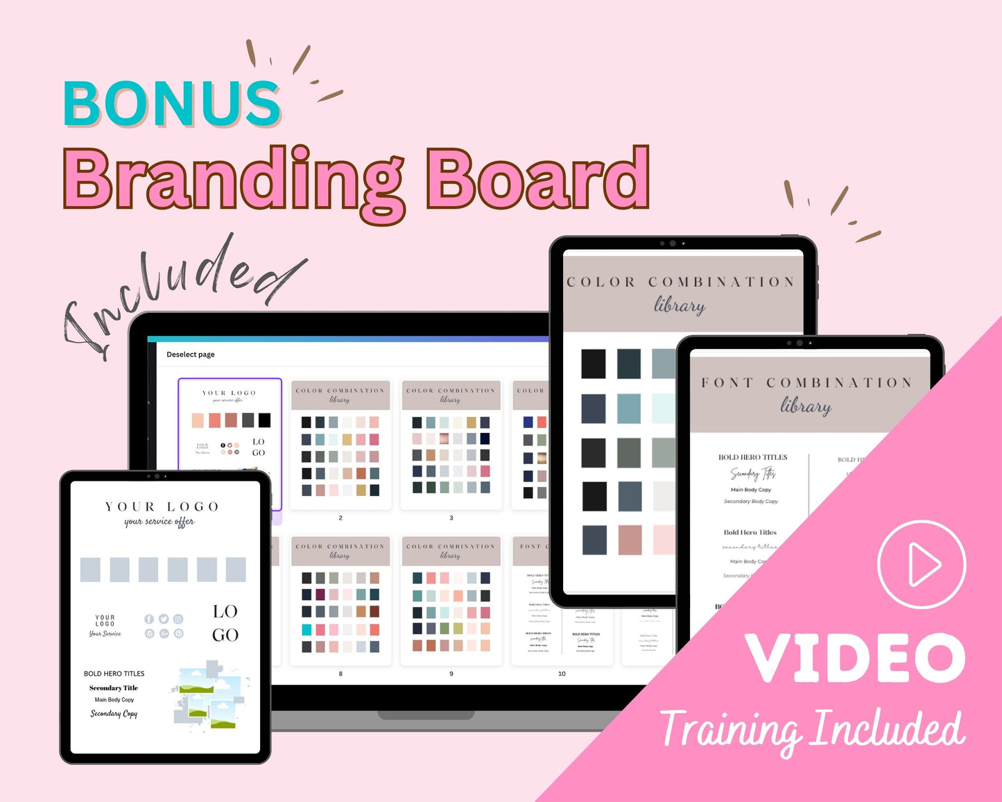 Pink and Gold Sales Page Template in ThriveCart