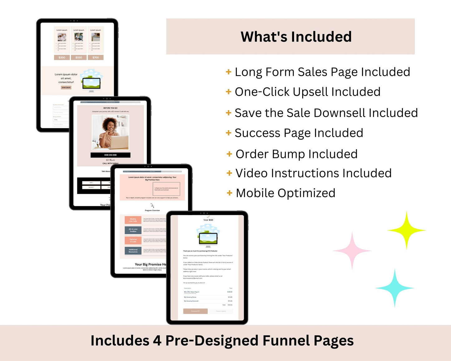 Coaching ThriveCart 4-Page Sales Funnel Template