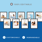 BUNDLE of 9 Academic Planner in Canva | Customizable | Editable Canva Templates | Commercial Use | Academic Planners