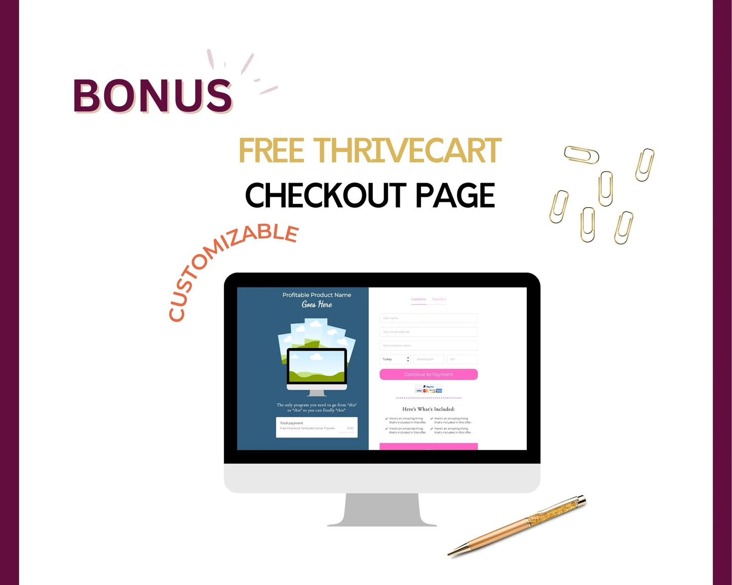 Purple Membership 2-Step Tripwire Sales Funnel in Canva