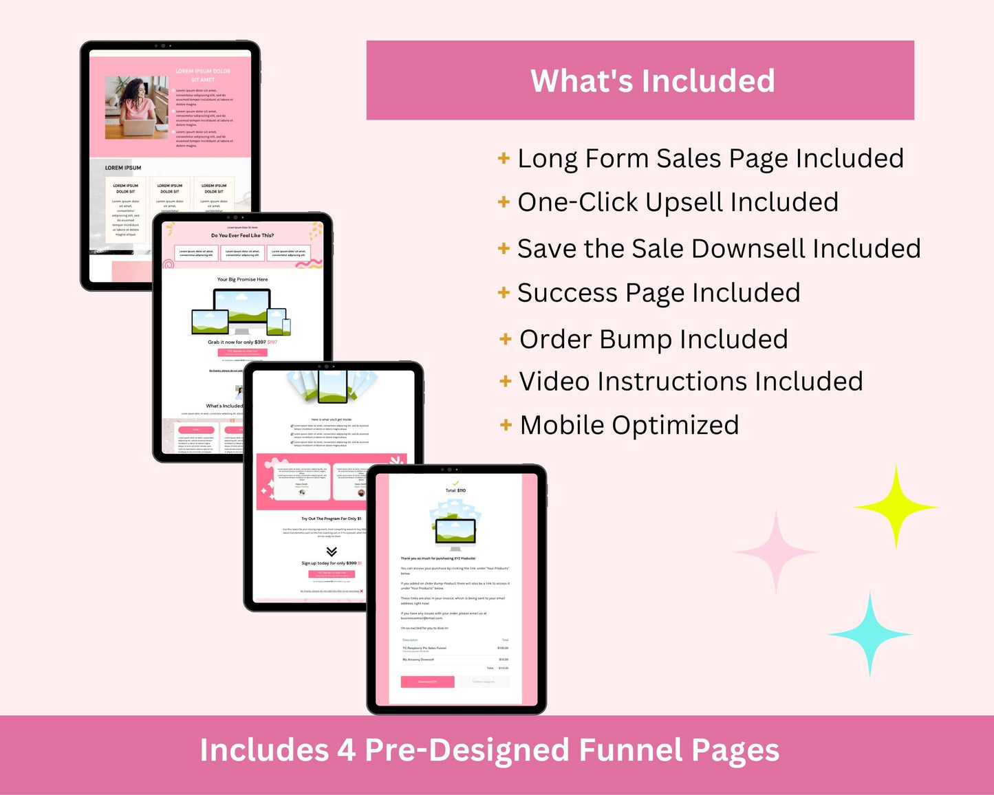 Raspberry Pie ThriveCart 4-Page Sales Funnel Template