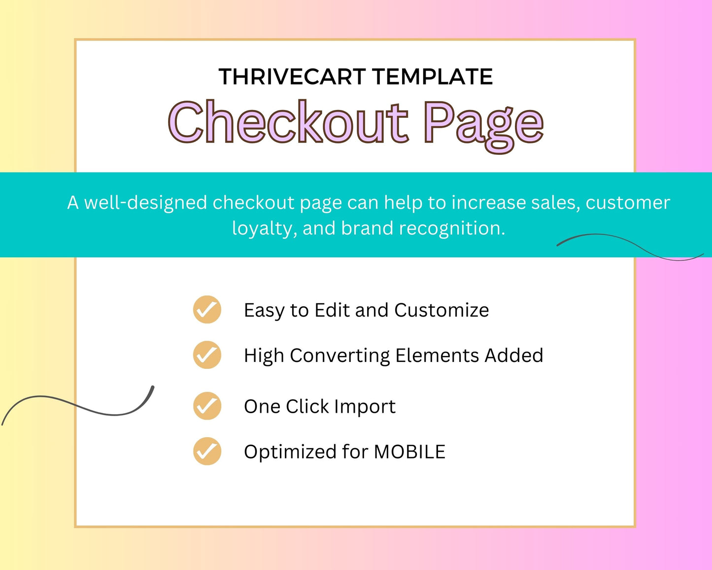 Colorful ThriveCart Checkout Template