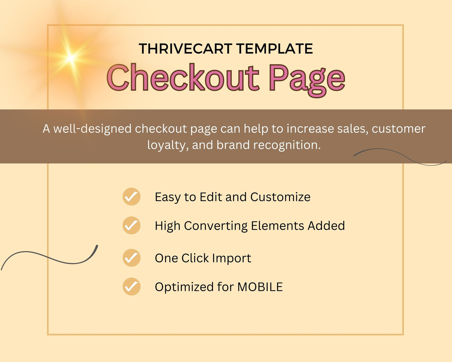 Gold Checkout Page ThriveCart Template
