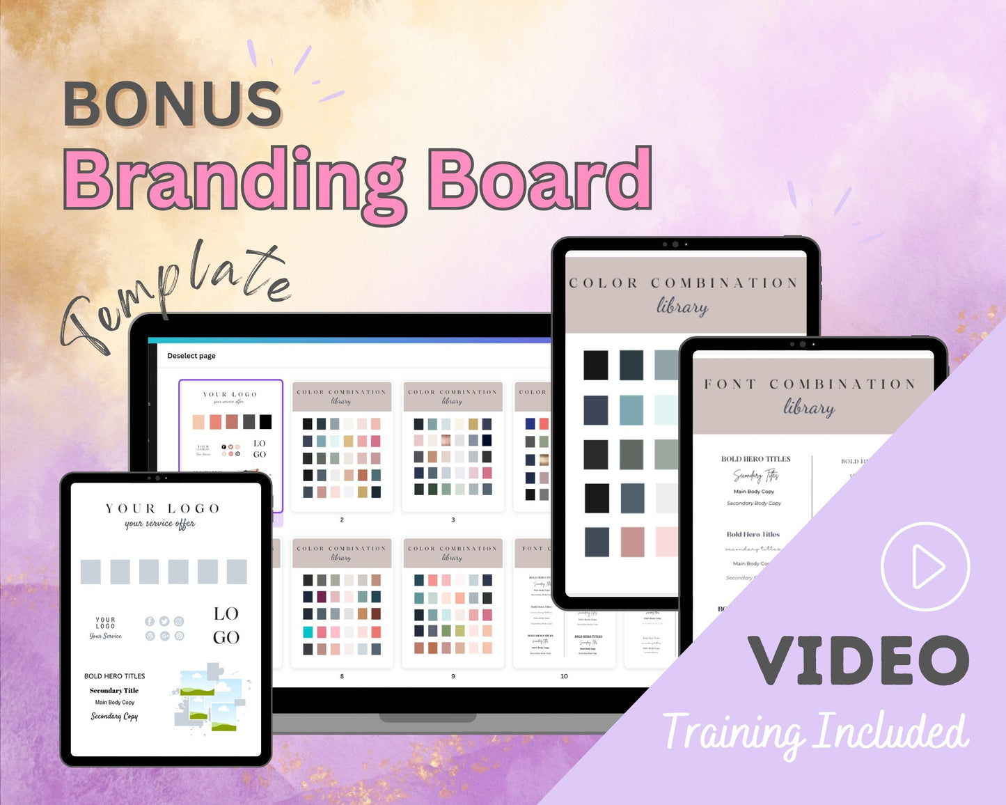 Plum & Lilac Printables Sales Page Template in Thrivecart