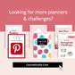 20-Day Pinterest Challenge | Editable Canva Template A4 Size