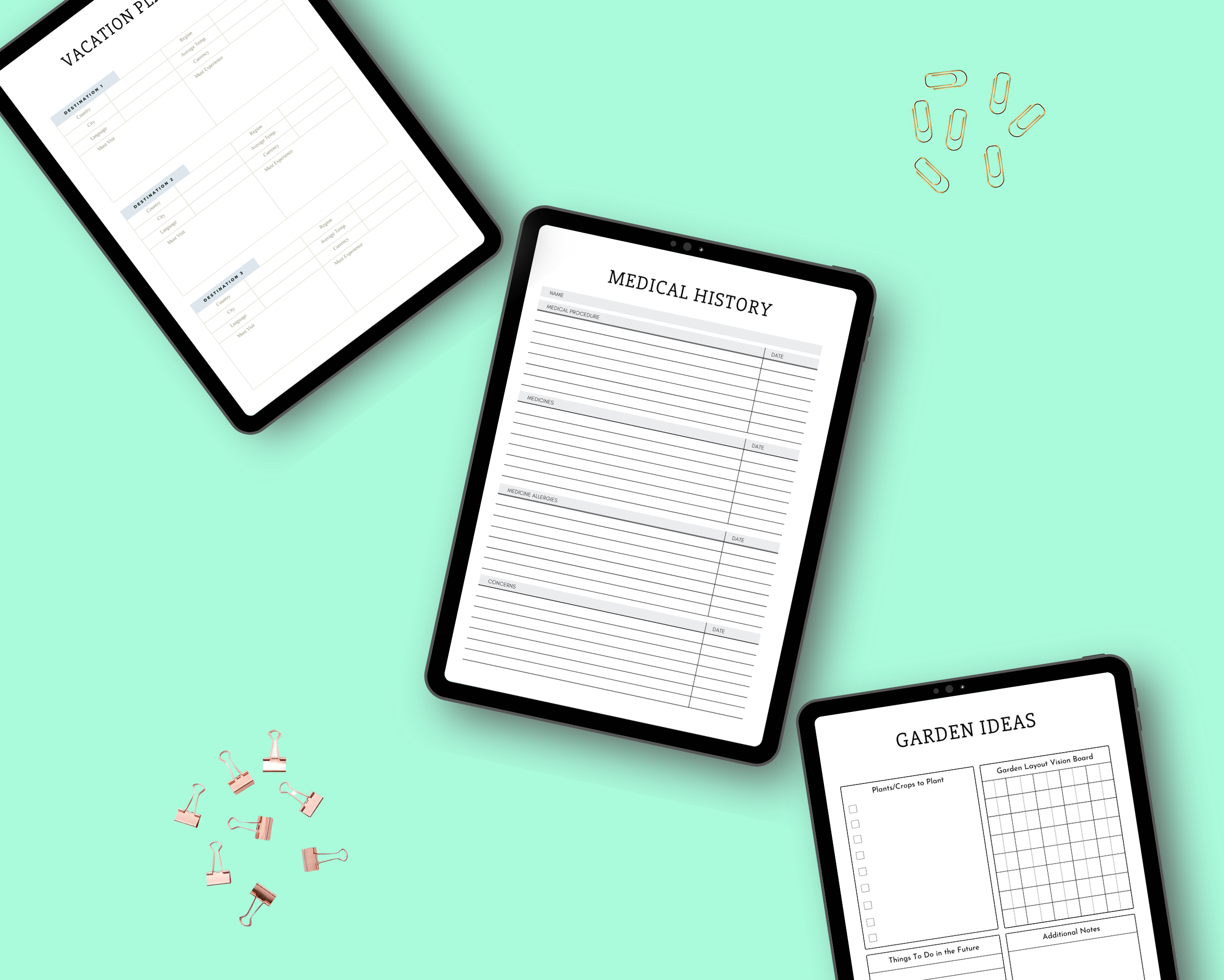 Editable Household Planner in Canva | Commercial Use