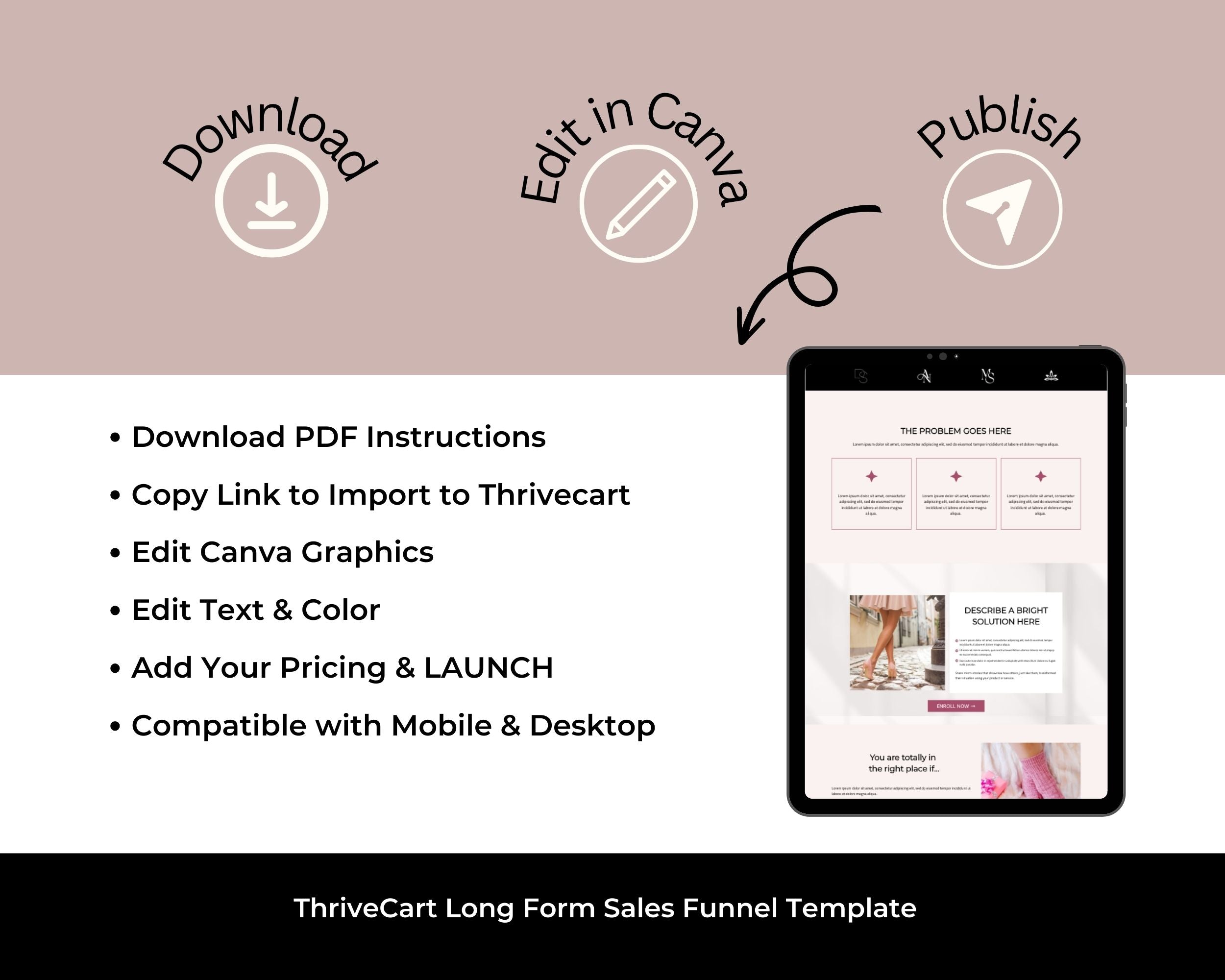 Women in Coaching Enhanced ThriveCart 4-Page Sales Funnel