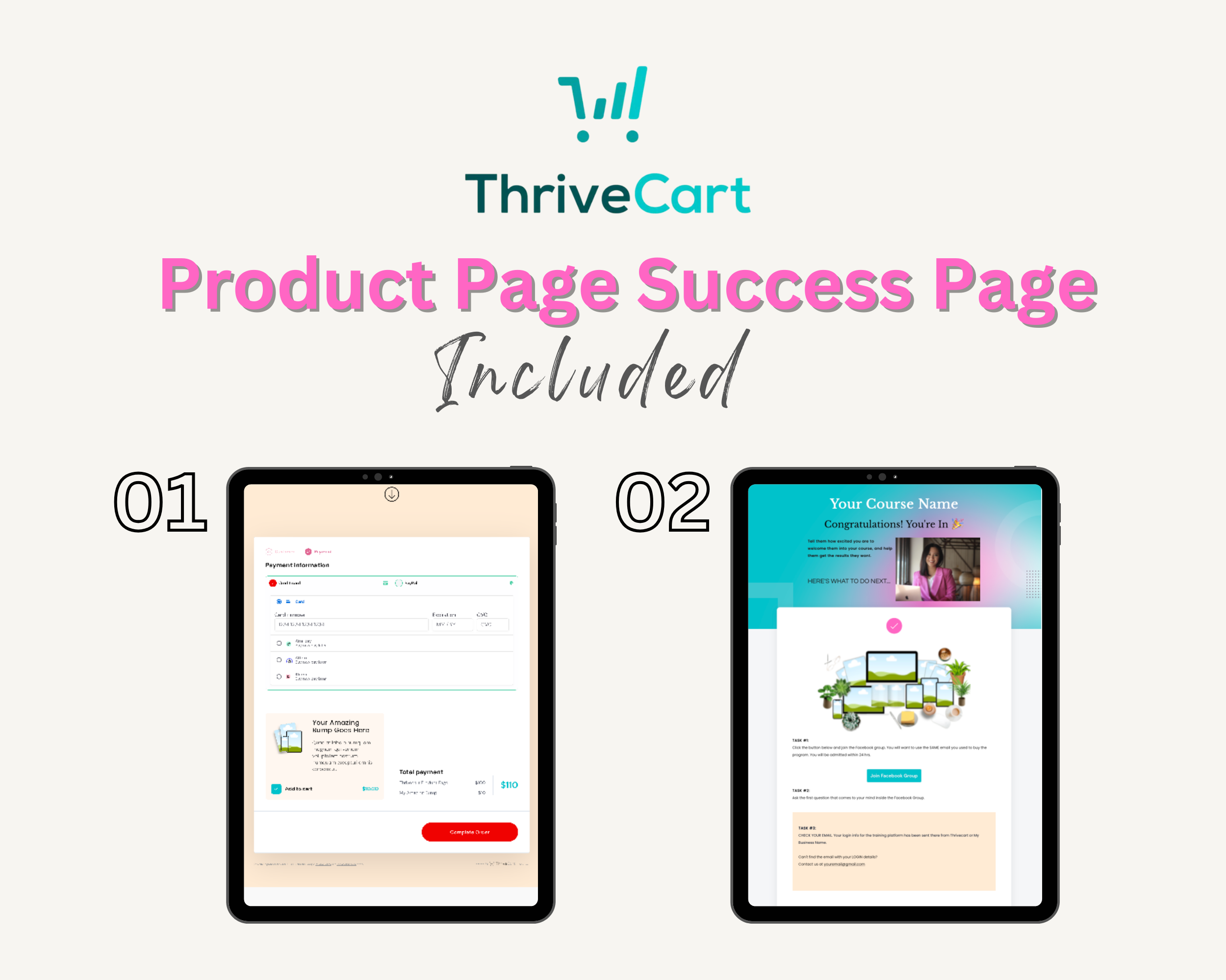 Deals Page + Product Page Templates in ThriveCart