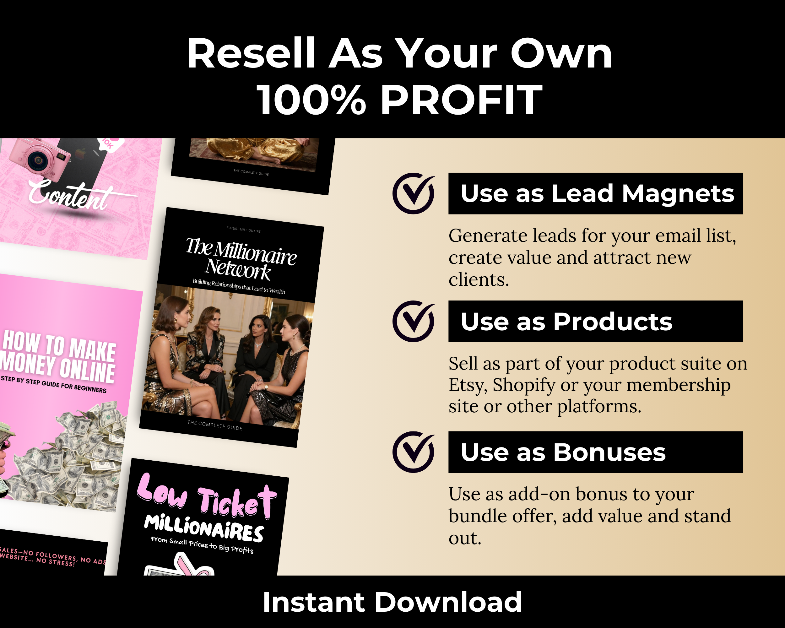 Mega Bundle of 28 PLR Ebooks in Canva