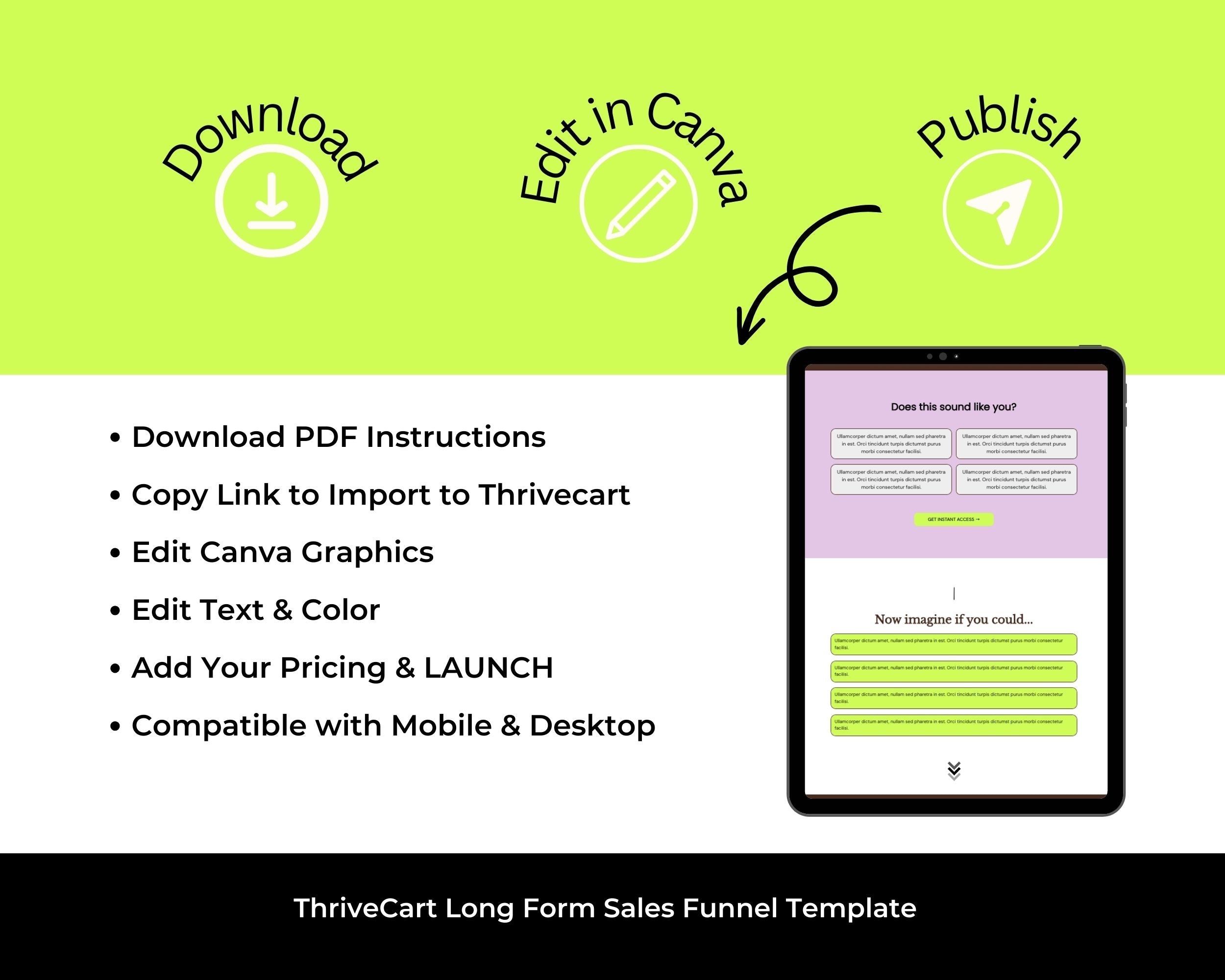 Retro Sales Funnel Template in ThriveCart