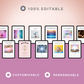 BUNDLE of 11 Spiritual Planners in Canva | Customizable | Editable | Commercial Use | Spiritual Templates
