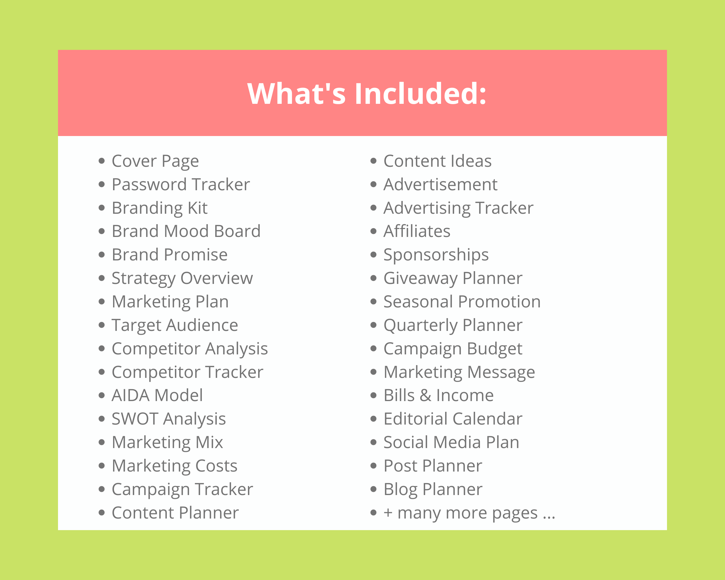 Editable Marketing Planner Templates in Canva | Commercial Use