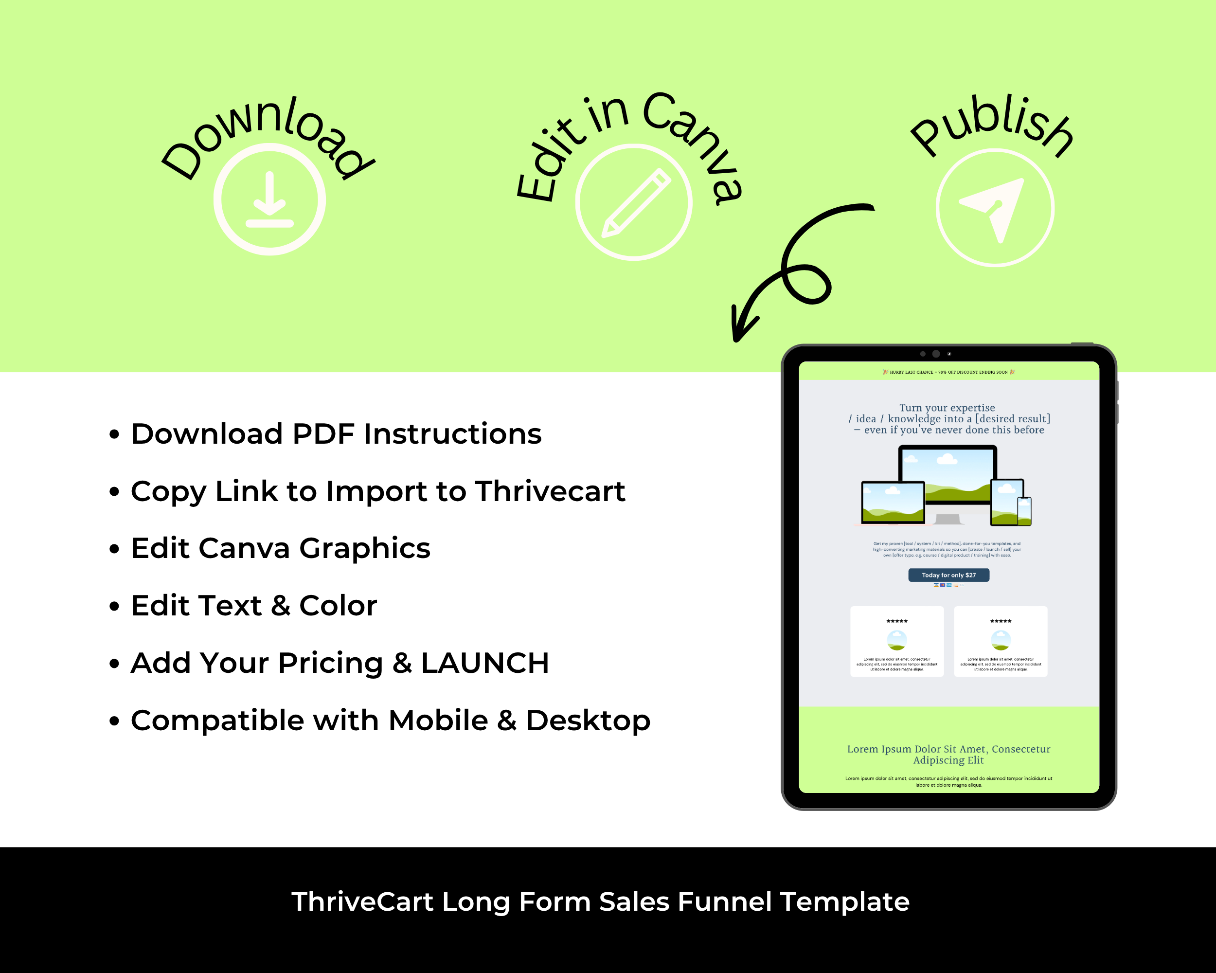 Mini Offer Funnel Template in ThriveCart