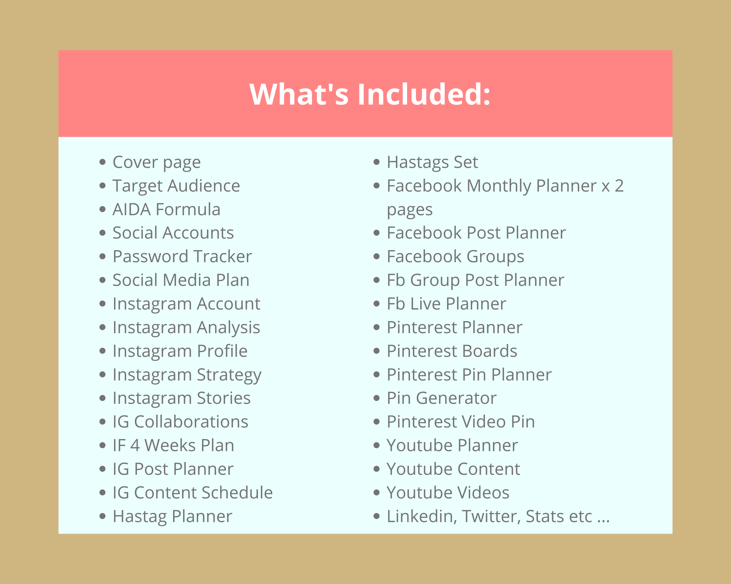 Editable Social Media Planner Templates in Canva | Commercial Use