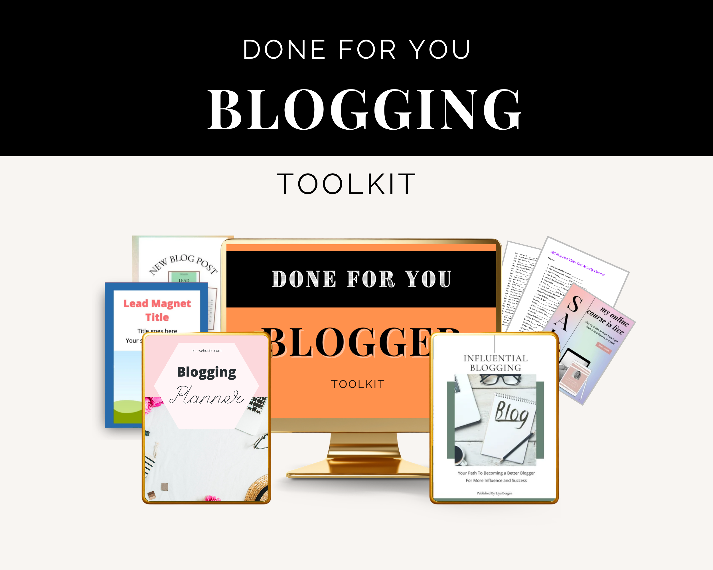Blogging Toolkit | Blogging Planner | 365 Blog Post Titles | DFY Blog Post Scripts