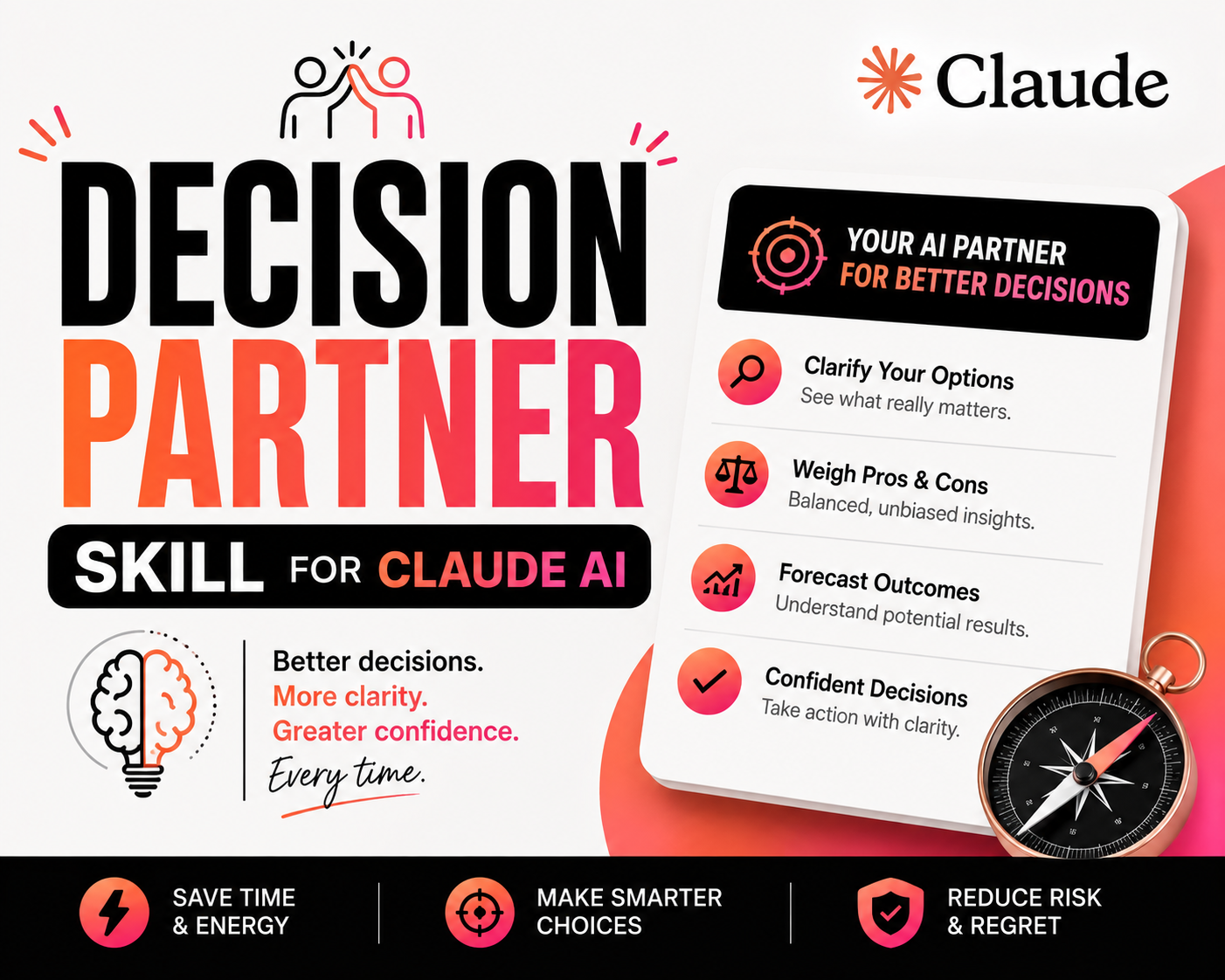 Decision Partner Skill for Claude AI | PLR Ready