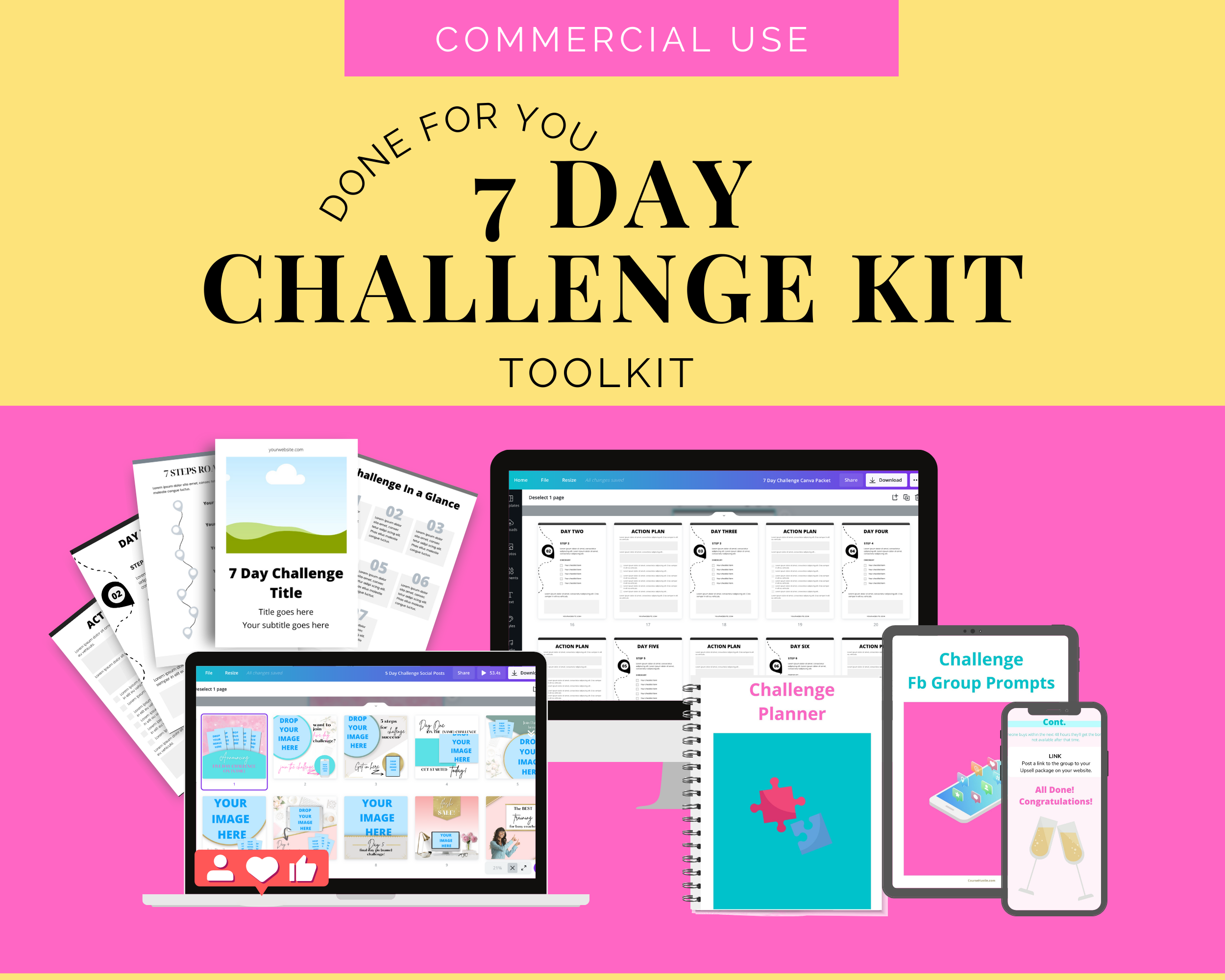 7 Day Challenge | Irresistible Online Challenge | Email Sequences | Facebook Ad Graphics